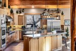 The Masters Lodge, Granite Counters in Large Well-Equipped Kitchen